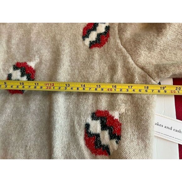 NWT Cupcake and Cashmere Candy Canes Super Soft Christmas Sweater Sz Medium - Picture 4 of 9